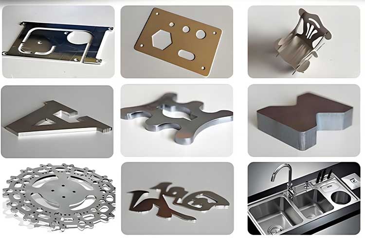 How does a fiber laser cutting machine cut different metal materials