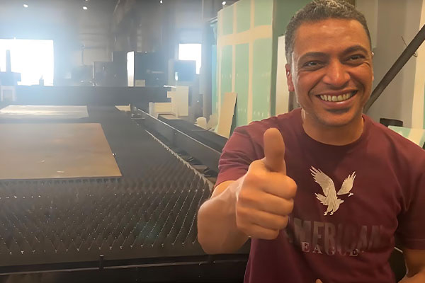 For customers who installed a 30,000W sheet metal laser cutting machine