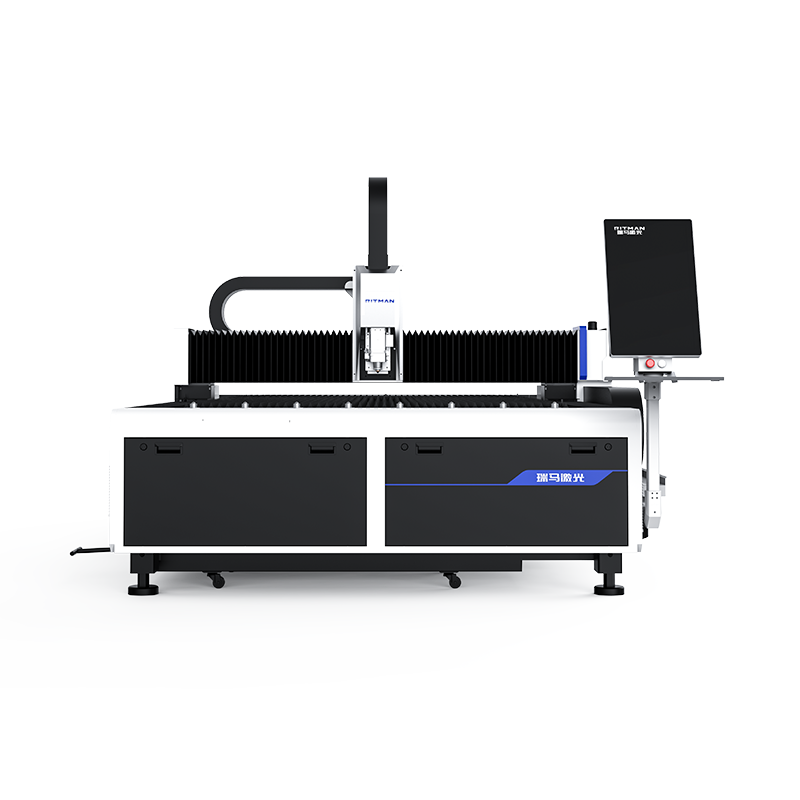 Single platform sheet laser cutting machine